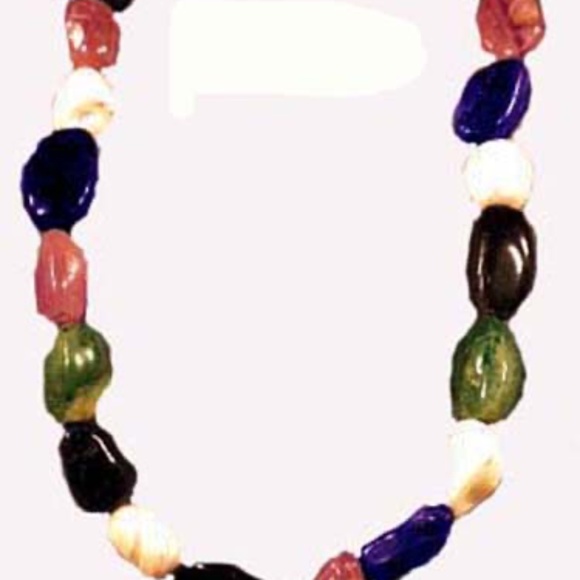3/4 INCH MOTHER OF PEARL, SODALITE, AMETHYST, ONYX & AVENTURINE ¾ INCH OVERSIZE - Picture 1 of 1